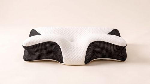 Somnia Contour elölnézetből — ergonomikus kontúrvonal (fekete hálós variáns)